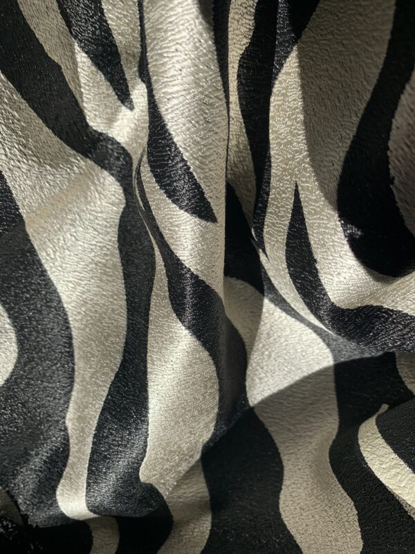 Bold & Elegant Zebra Pattern Drapes for Unique Spaces | Fully Lined Luxury Curtains by Three Florentines. Free Delivery - Image 3